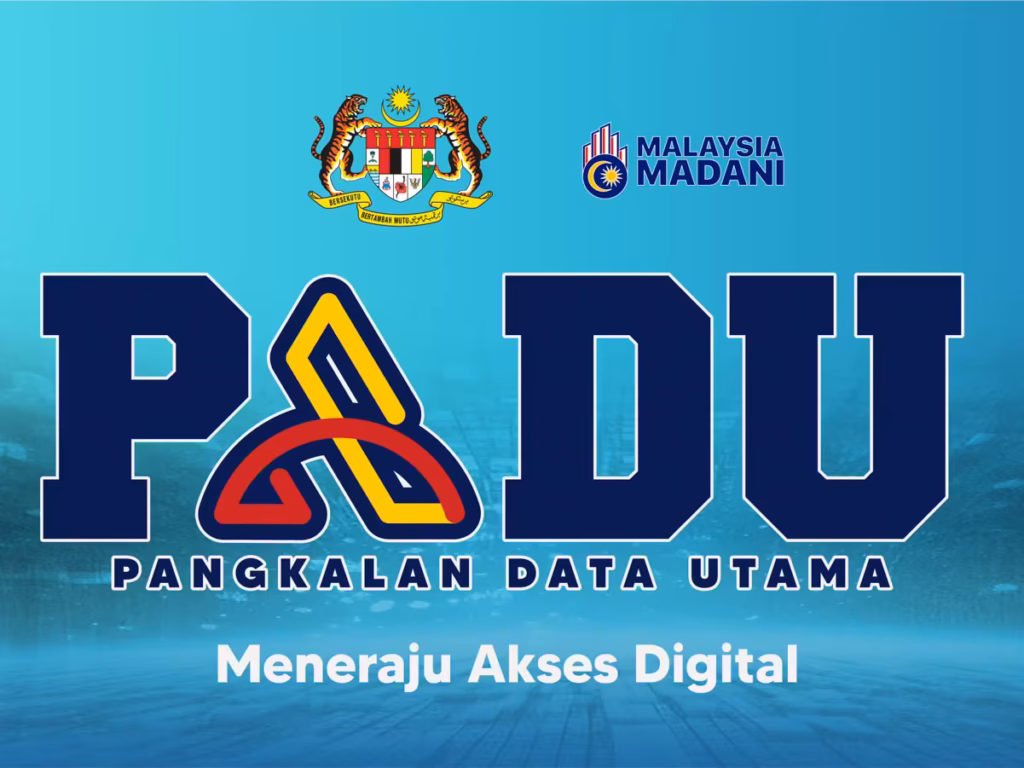 A logo of Malaysia MADANI and Padu